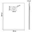 Jamerson Plastic Shower Tray-523106959-523106993