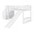 Space Efficient Pine Wood Frame Stairway Loft Bed With  Slide, Guardrails,Convertible Ladder-176850681