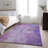 Premium Machine Washable Cerrito AMF511 Purple Rug-103831287