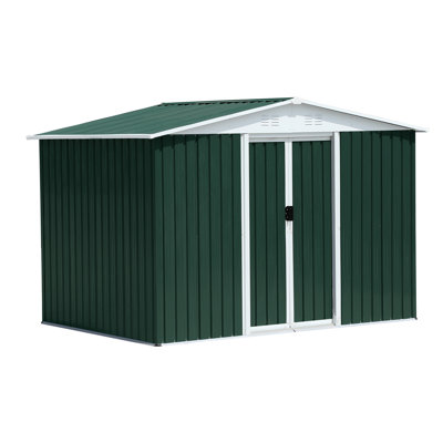 Waterproof Metal Steel Waterproof Outdoor Bike Storage Garden Shed Apex Roof With Aluminum Alloy Frame