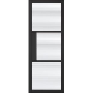 Lpd Doors Soho 4l Glazed Dark Charocal Internal Door 