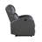 Power Reclining Chair 1Pc Gray Faux Leather Upholstered Modern Contemporary Power Motion Reclining-132851694