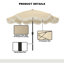 Parasol de marché inclinable 101,97 po Hasaam-1839018247
