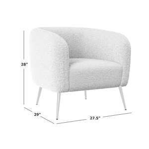 Mercer41 Dany Upholstered Barrel Chair | Wayfair