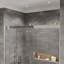 Glissoire Eviva X P 78 po H Porte de douche coulissante sans cadre en chrome avec verre trempé-116635655