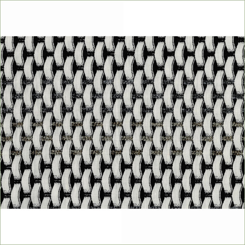 Repose-pieds carré en tissu jacquard moderne avec repose-pieds antidérapant, 16 x 16 x 16 po | Multicolore | Textile
