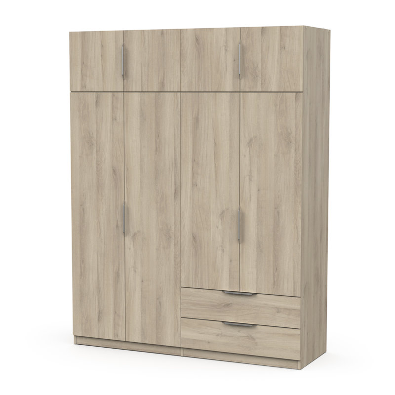 Nuzzi 8 Door Wardrobe, Brown