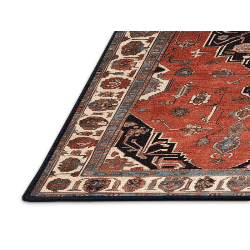 Tapis brun lavable à la machine, Rectangle 4pi x 6 pi