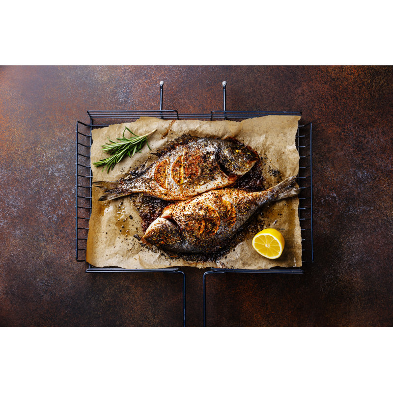 Grilled Dorado - Wrapped Canvas Print, 20cm H x 30cm W x 3.8cm D