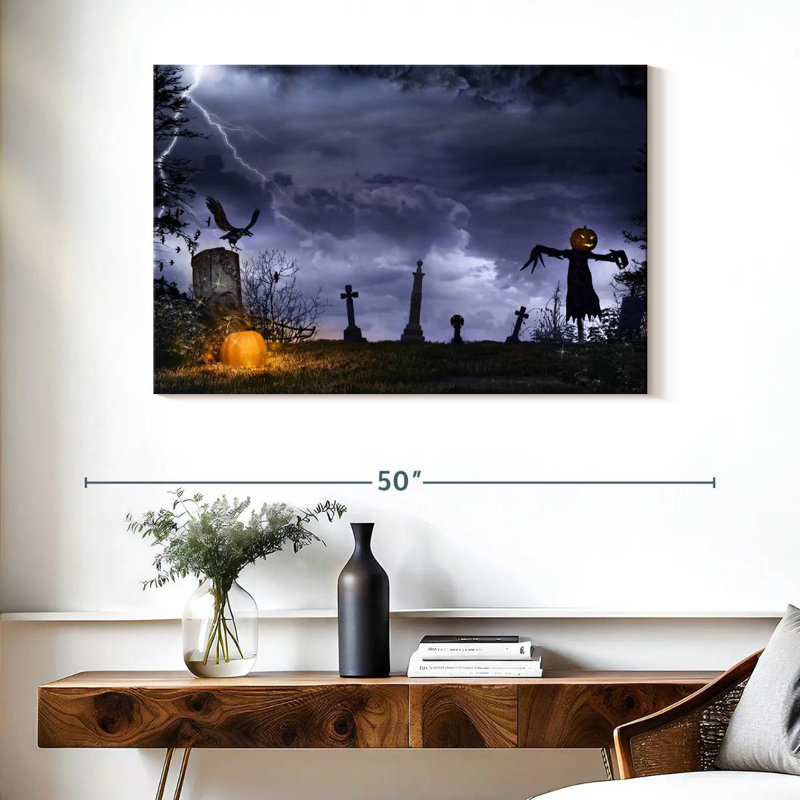 Kelan Horror Graveyard Scarecrow, 26" H x 39" W
