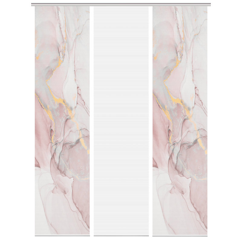Perdomo Semi Sheer Curtain Panel Pair, Rose