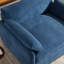 Canapé simple surdimensionné en chenille avec siège large et coussins profonds, conception moderne à blocs de couleurs pour un confort et un style ultimes