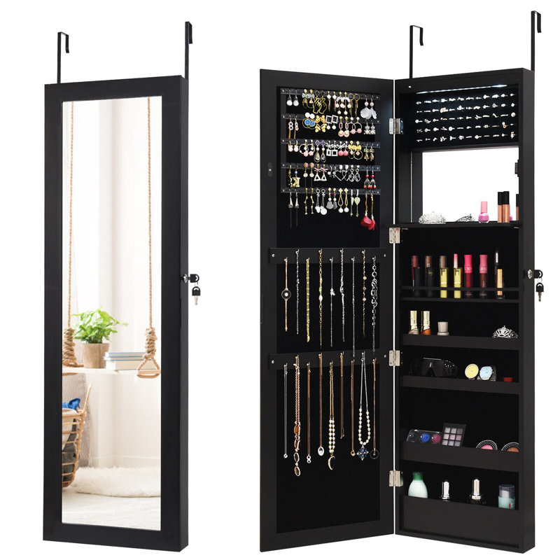 Jewelry Armoire, Black