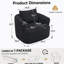 Fauteuil rembourré pivotant à 360 °-754202604