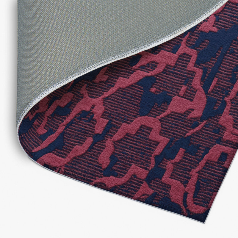 Tapis mauve intérieur et extérieur Trellis, Rectangulaire 2 pi x 3 pi