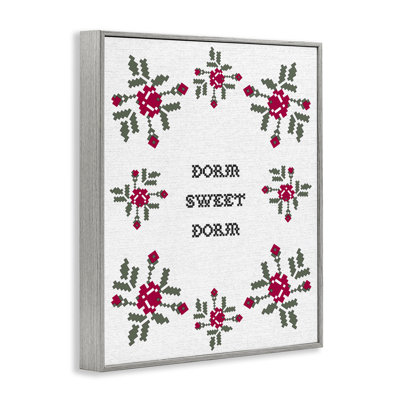 Art de giclée encadrée «Sweet Dorm», brodé par Lil 'Rue