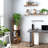 Tashani 4 Tiers Rotating Bookshelf, Floor Standing Bookcase, Corner Organizer Display-199625190