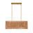 Dimmable Natural Rattan Kitchen Island Chandelier Pendant