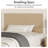 Metal Bed Frame with Rattan Headboard-795227634-797003971