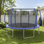 Trampoline durable de 14 pi avec filet de sécurité, structure thermolaquée et matériaux résistants aux rayons UV pour un plaisir extérieur durable