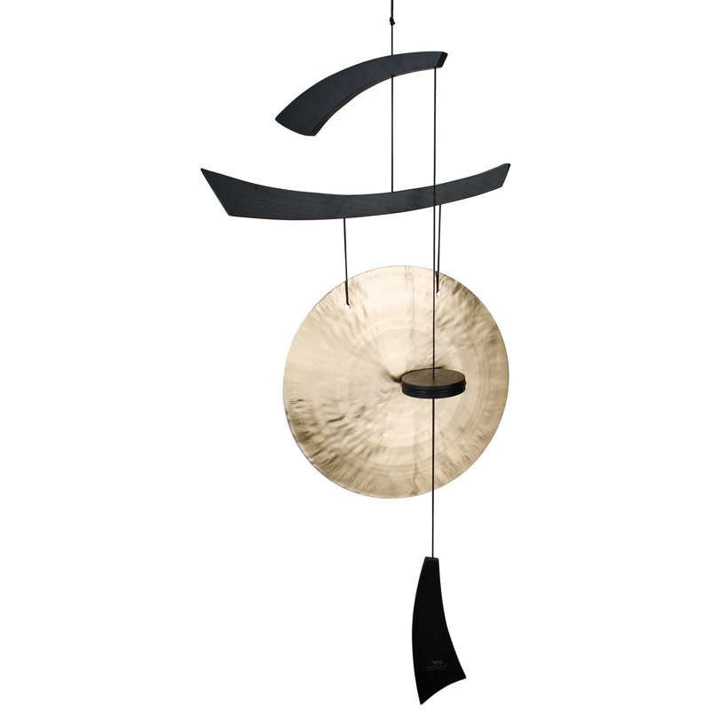 Carillon empereur gong, H 50 pi x l 16 po x P 2,8 po, Noir