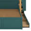 Lit superposé double au-dessus de double avec garde-robe et rangement intégrés, cadre de lit superposé en bois avec 7 tiroirs de rangement-1965587129