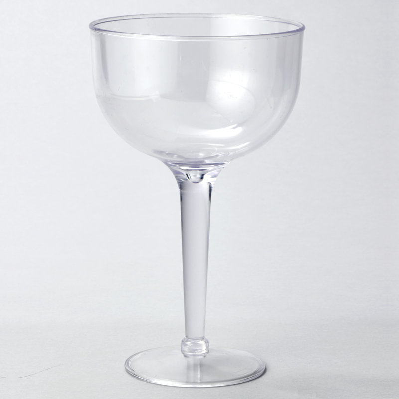 Ensemble de 12 verres à vin en plastique jetables
