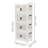 Mayley 4 Drawer Stackable Drawer with Locking Wheels