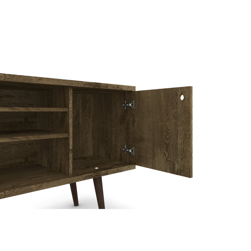 Darryl TV Stand for TVs up to 50", Rustic Brown