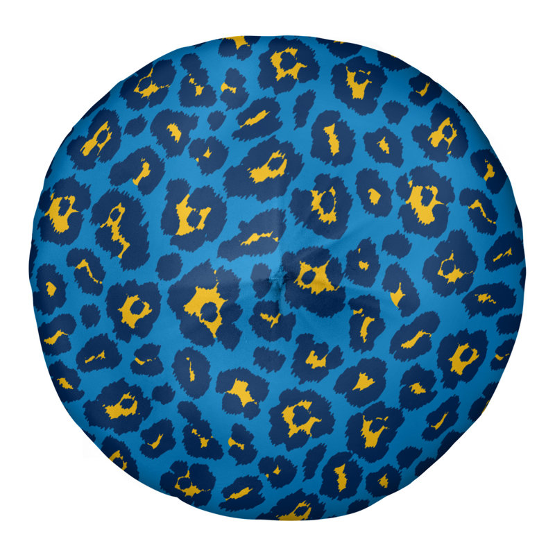 Housse et insert de coussin capitonné Flash, H 30 po x l 30 po x P 4 po, Bleu / Noir / Jaune