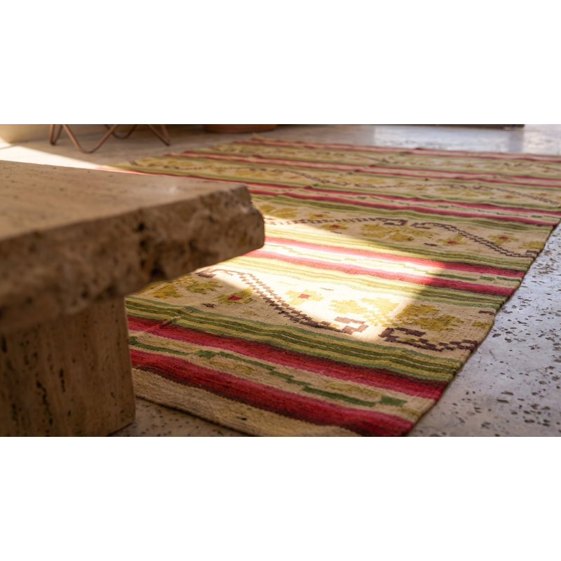 Antique Zapotec Mexico Flat Weave Rug