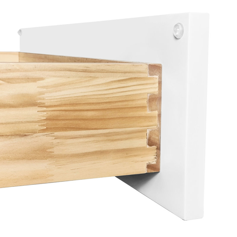 Armoire polyvalente en bois massif blanc Shaker: 2 portes à fermeture douce, 1 tablette intérieure, armoire imperméable, en caoutchouc et à charnières pour le garage
