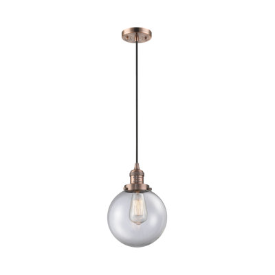 Luminaire suspendu sphère 1 lumière Clementina