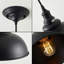 1 - Light Black Dome Pendant-61689701
