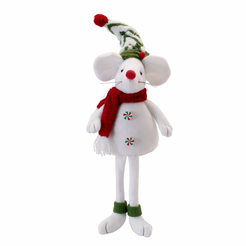 Holiday Plush Mouse Figurines