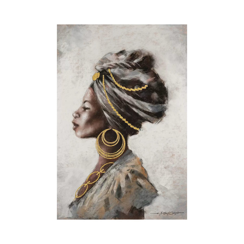 Beauté et force par E.A. Orme - peinture sur toile tendue, H 40 po x l 26 po x P 1,5 po
