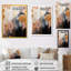 Or et blanc formes abstraites Harmony IV - formes abstraites, art mural-688041745-688041769