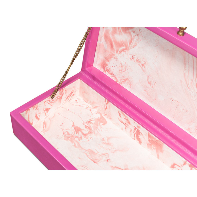 Gatsburg Handmade Decorative Box, Pink