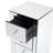 Glass Top End Table with Storage