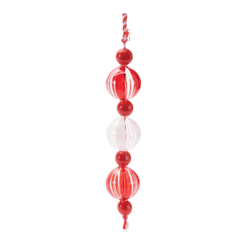 Striped Glass Mini Drop Ornaments