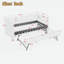 Lit de jour confortable avec couchette, port USB et adorable forme de vague-100782040