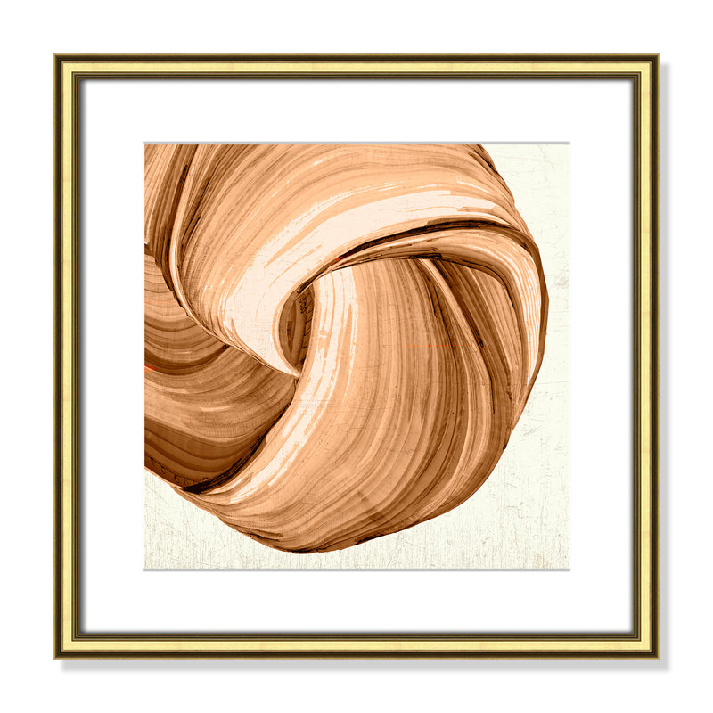 Orange Tango II imprimé par , L 18,25 po x H 18,25 po, Matted Print, Or classique