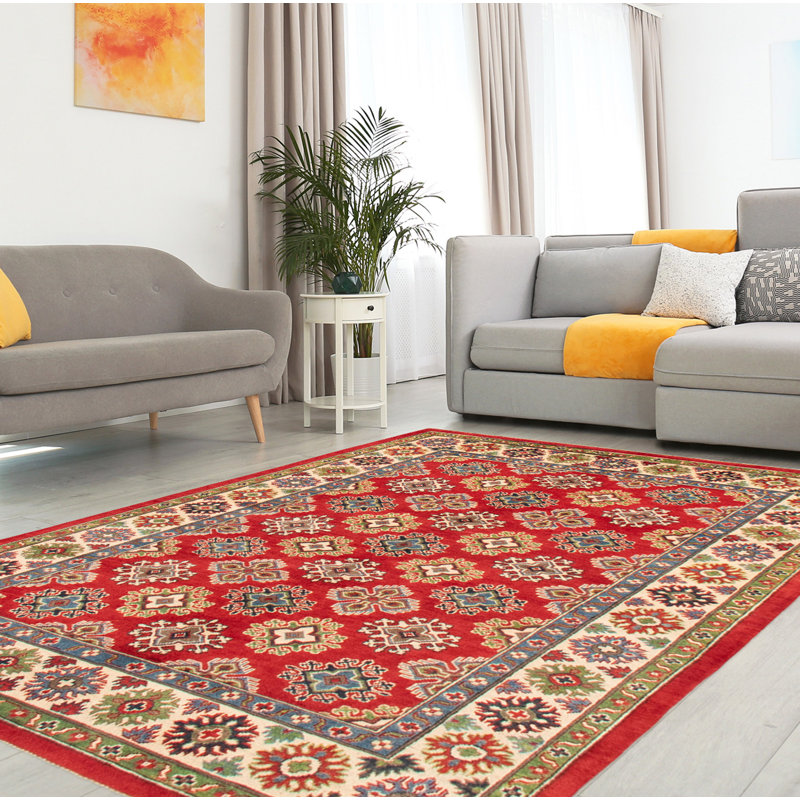 Tapis rouge Maleaha Gazni 5 pi 8 po x 7 pi 7 po