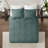 3 Piece Reversible Bedspread Set Balsam Green