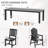 11-Piece Dining set for outdoor swimming pool, garden and lawn.-539130992