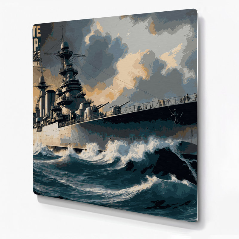 Transport, affiches rétro sur le transport maritime, H 12 po x l 12 po x P 0,05 po