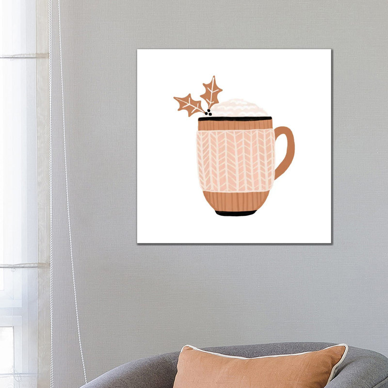 Christmas drink par Orara studio-reproduction d’art, H 26 po x l 26 po x P 1,5 po, Toile tendue, Pas de tapis