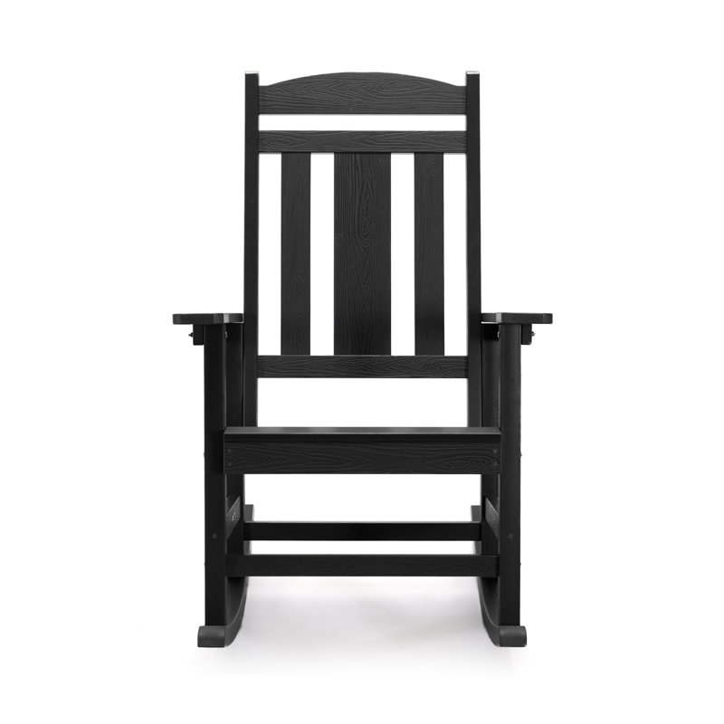Chaise Adirondack berçante ChiPS HDPS, Noir