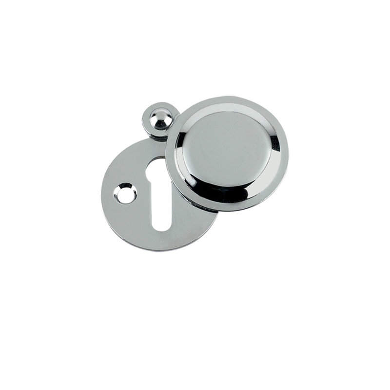 Std. Key Profile Victorian Covered Escutcheon, Polished Chrome