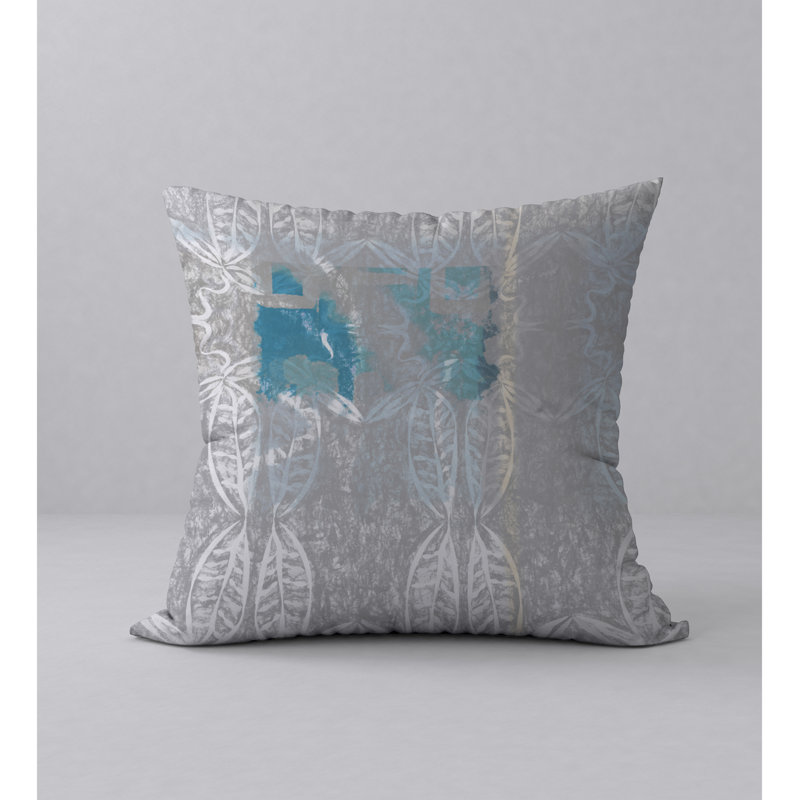 Abstract Reversible Throw Pillow, 24" x 24"
